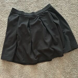 Stretch waist black skirt
